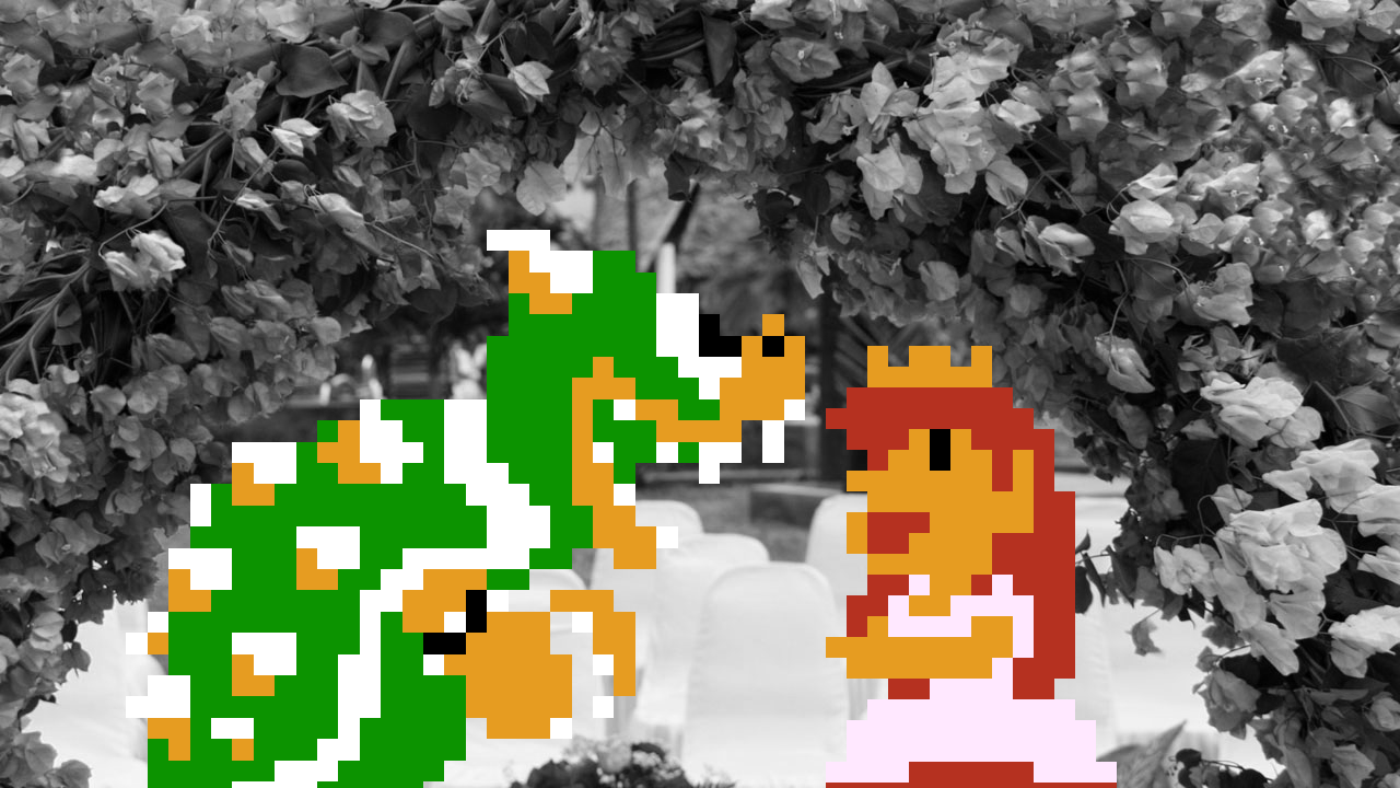 King Koopa Issues Demands in the Form of a Wedding Invitation